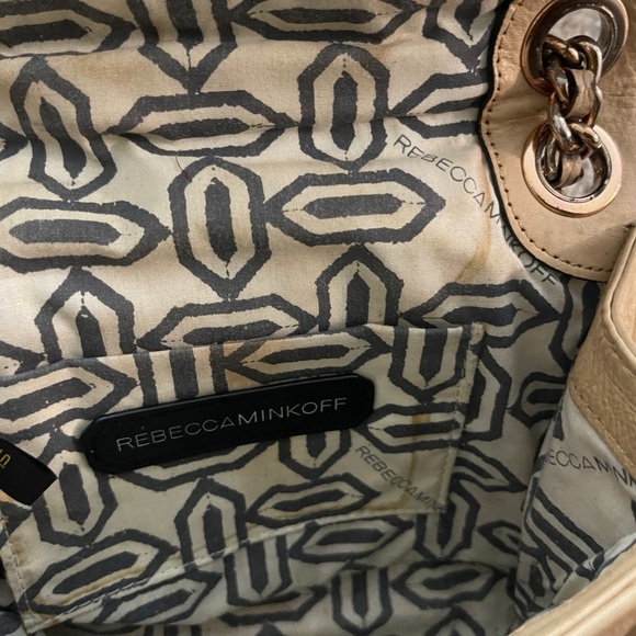 Rebecca Minkoff quilted leather chain strap shoulder crossbody bag classic - Picture 5 of 14